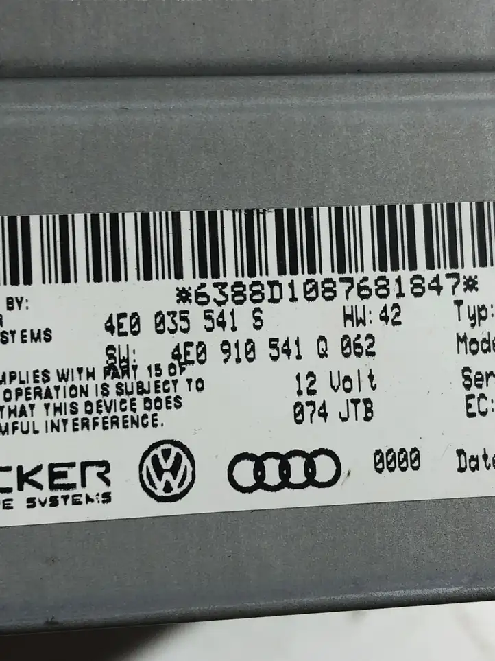 Audi Q7 4L (2005 - 2009) 4E0035541S Магнитола / мультимедийная система — фото 3
