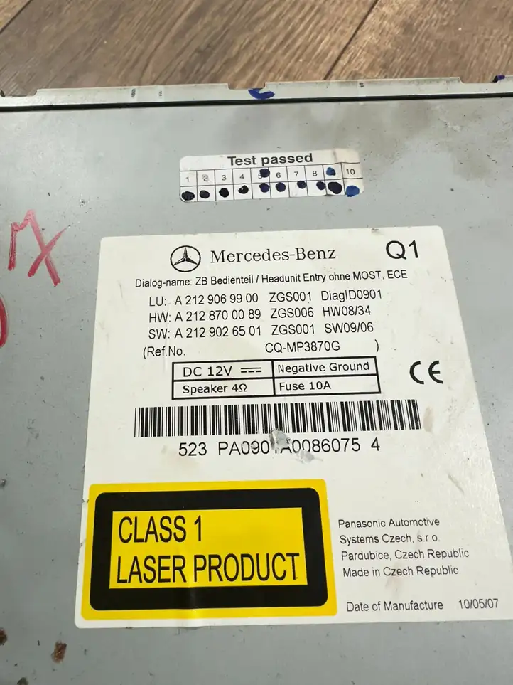 Mercedes-Benz E W212 (2009 - 2016) A2128700089 Магнитола / мультимедийная система — фото 9