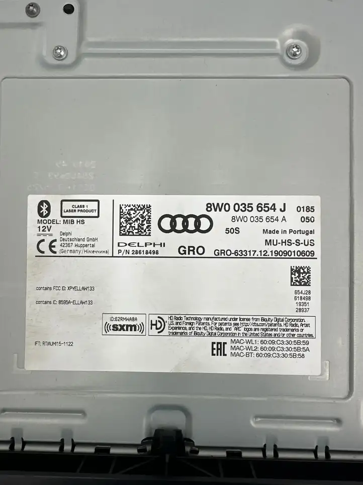 Audi Q5 SQ5 (2017 - ) 8W0035654J Магнитола / мультимедийная система — фото 7