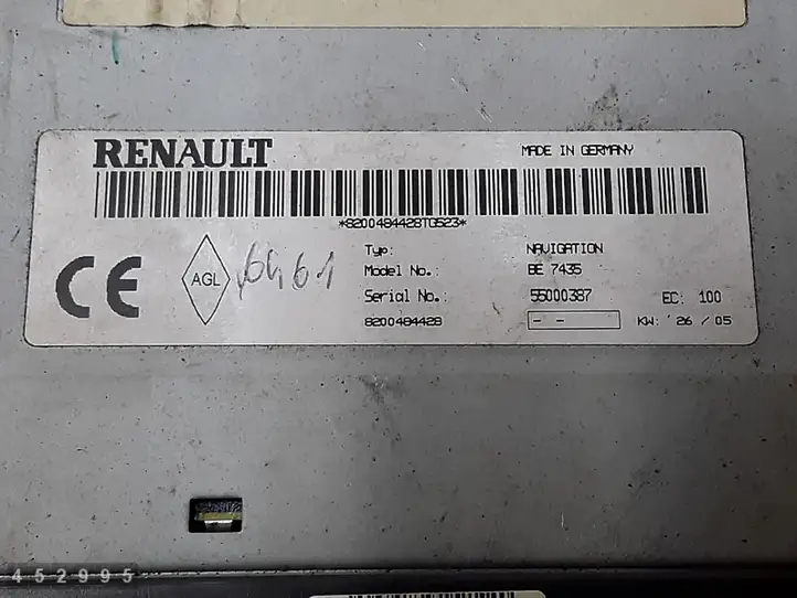 Renault Scenic II - Grand scenic II (2003 - 2006) 8200484428 Магнитола / мультимедийная система — фото 4