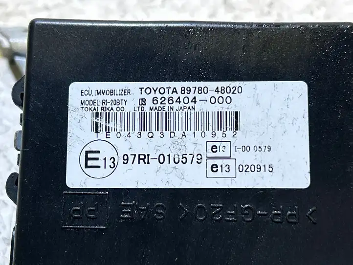 Lexus RX 330 - 350 - 400H (2003 - 2006) 8978048020 Блок иммобилайзера — фото 3