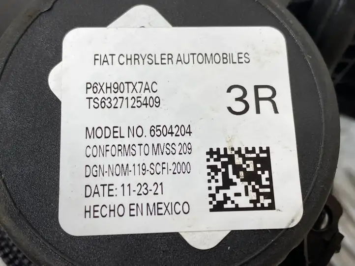 Jeep Grand Cherokee WL (2021 - ) P6XH90TX7AC Ремень безопасности 3-го ряда — фото 2