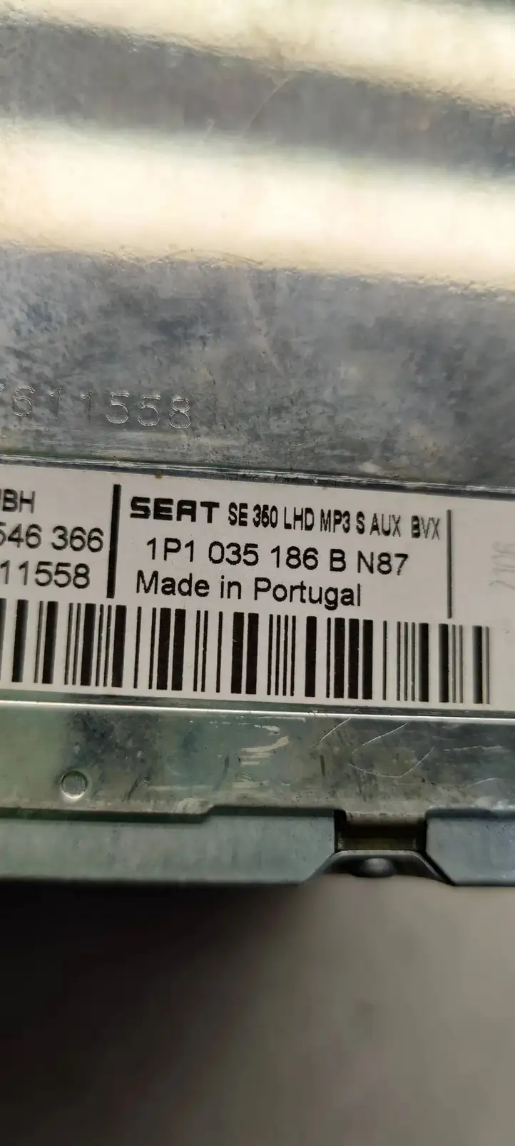 Seat Leon (1P) (2005 - 2012) 1P1035186B Магнитола / мультимедийная система — фото 5