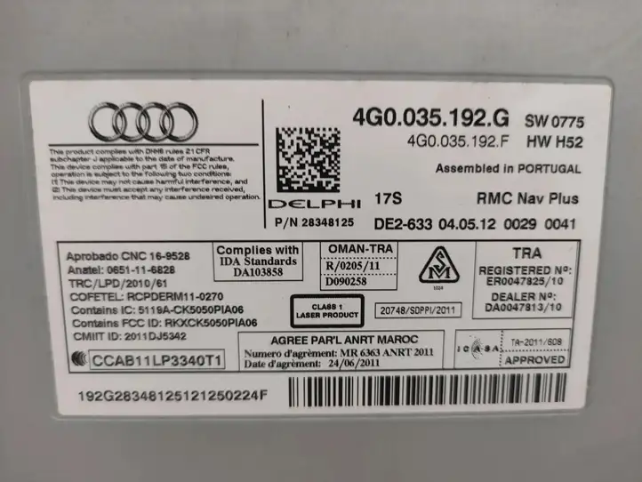 Audi A7 S7 4G (2010 - 2014) 4G0035192G Магнитола / мультимедийная система — фото 5
