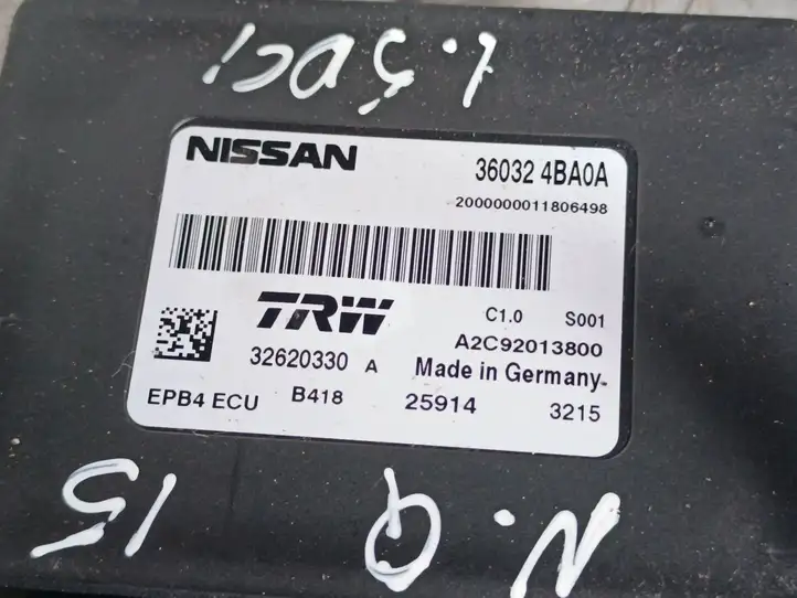 Nissan Qashqai (2013 - 2017) 360324BA0A Блок управления стояночным тормозом — фото 2