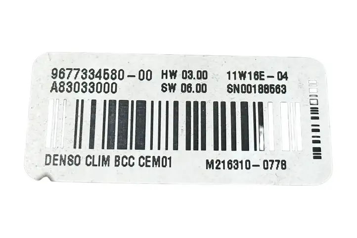 Citroen C4 I Picasso (2006 - 2013) 9677334580 Модуль управления кондиционером — фото 5