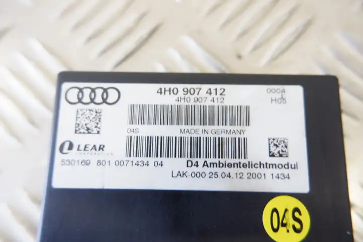 Audi A8 S8 D4 4H (2010 - 2014) 4H0907412 Блок управления светом — фото 4