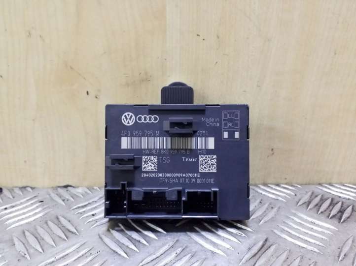 4F0959795M Audi A6 S6 C6 4F Durų elektronikos valdymo blokas