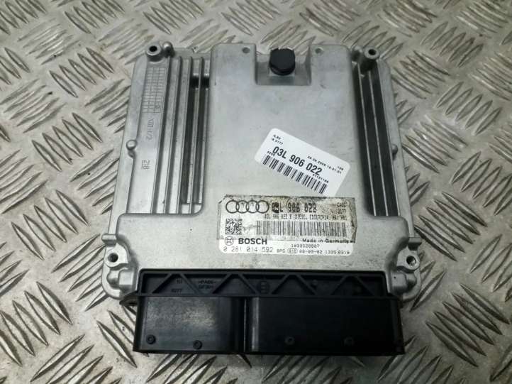 03L906022 Audi A4 S4 B8 8K Galios (ECU) modulis