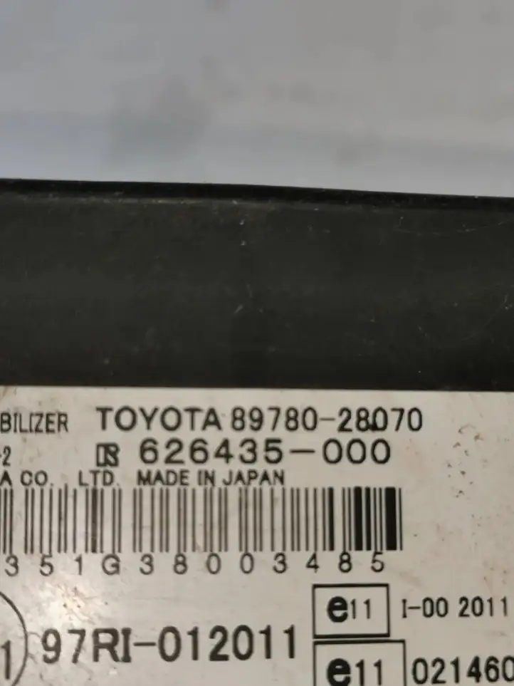 Toyota Previa (XR30, XR40) II (2000 - 2006) 8978028070 Блок иммобилайзера — фото 4
