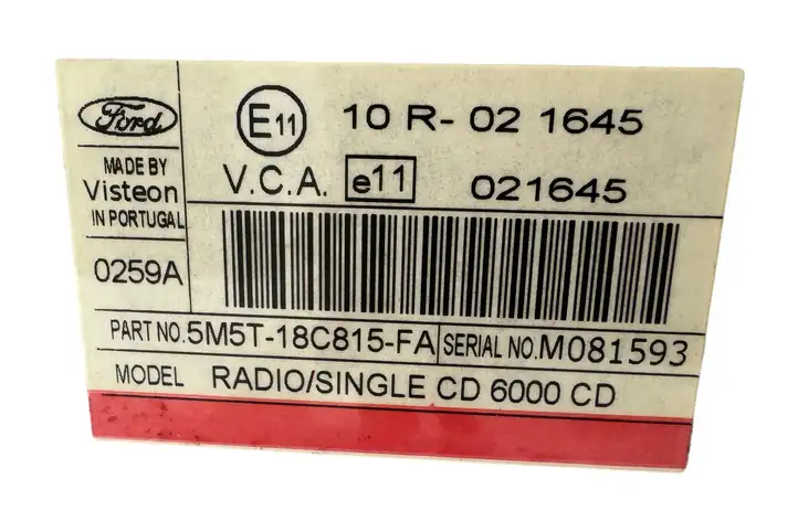 Ford Focus (2005 - 2008) 5M5T18C815FA Магнитола / мультимедийная система — фото 7