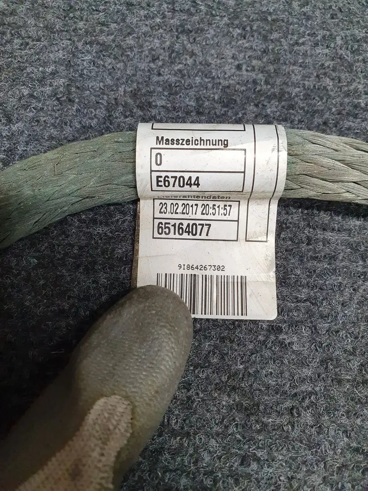 BMW 3 F30 F35 F31 (2012 - 2018) 8642673 Минусовой провод аккумулятора — фото 3