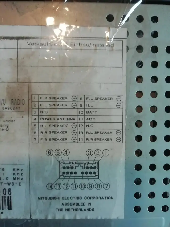Mitsubishi Space Star (1998 - 2005) MZ594188 Магнитола / мультимедийная система — фото 3