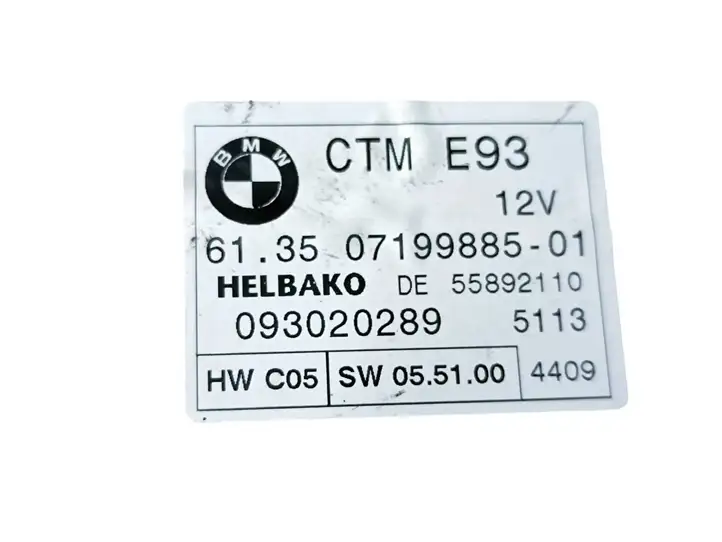 BMW 3 E92 E93 (2005 - 2014) 07199885 Блок управления люком — фото 3