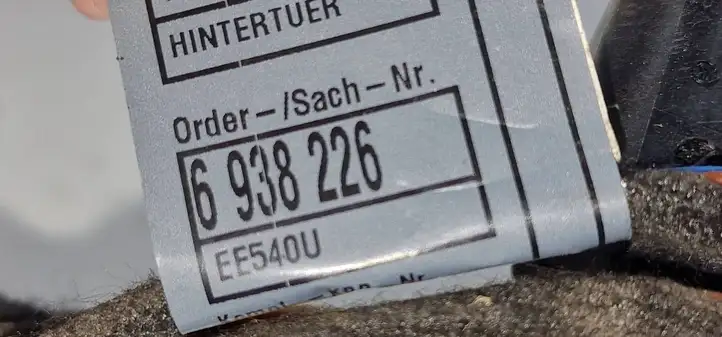 BMW 3 E90 E91 (2005 - 2012) 6938226 Проводка задней двери — фото 3