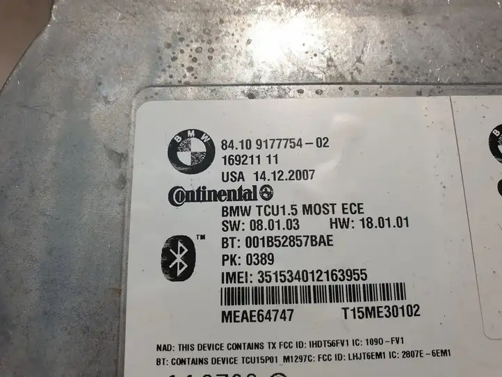 BMW X5 E70 (2006 - 2013) 9177754 Bluetooth модуль — фото 4