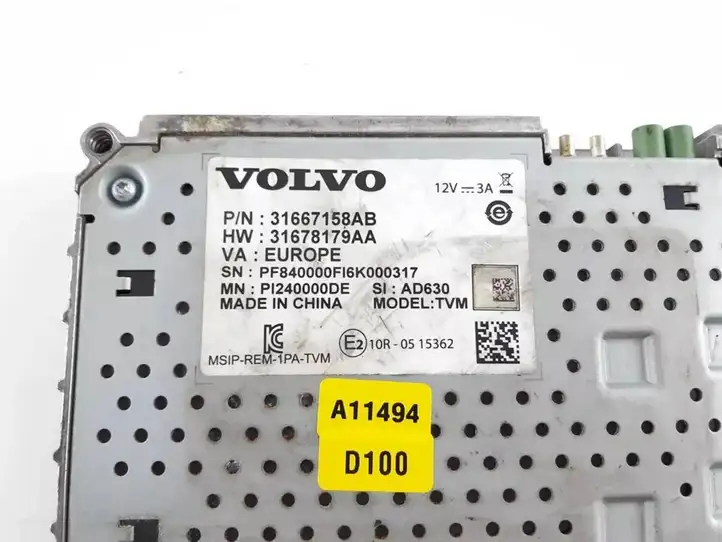 Volvo S90, V90 (2016 - 2020) 31667158AB Модуль управления видео — фото 4