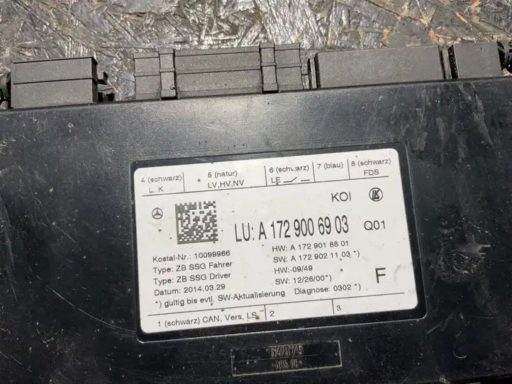 Mercedes-Benz GLK X204 (2008 - 2016) A1729006903 Блок управления сиденьем — фото 2
