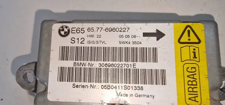 BMW 7 E65 E66 (2001 - 2008) 65776960227 Датчик удара SRS — фото 3