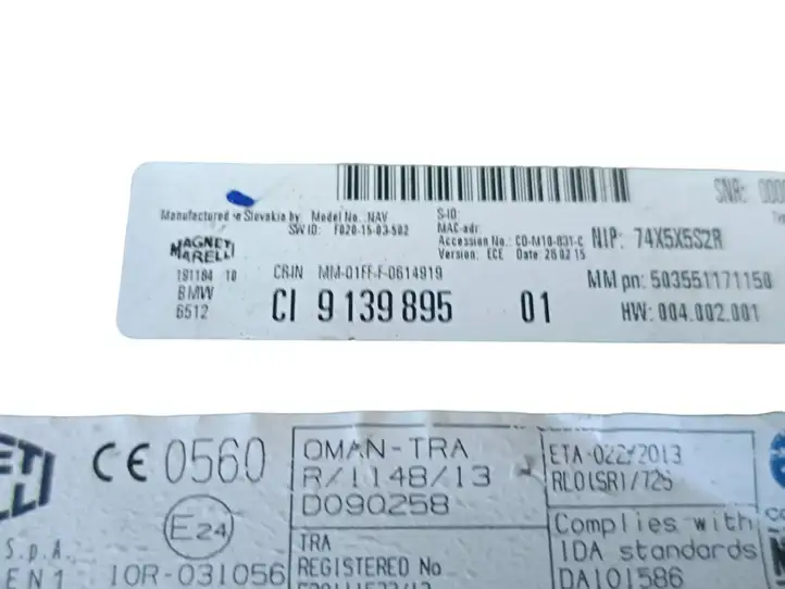 BMW 3 F30 F35 F31 (2012 - 2018) 9139895 Магнитола / мультимедийная система — фото 3