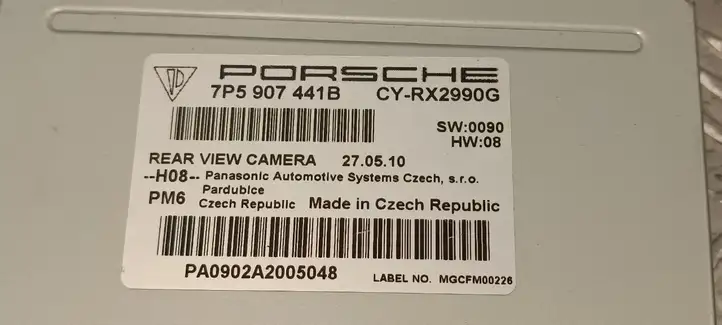 Porsche Cayenne (92A) (2011 - 2017) 7P5907441B Модуль управления камерой — фото 6