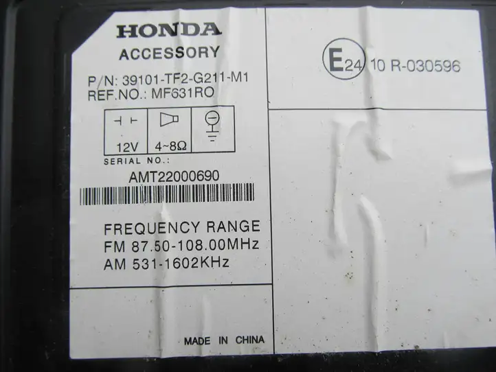 Honda Jazz (2008 - 2014) MF631R0 Магнитола / мультимедийная система — фото 2