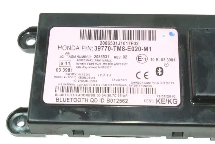 Honda Insight (2009 - 2011) 39770TM8E020M1 Bluetooth модуль — фото 3