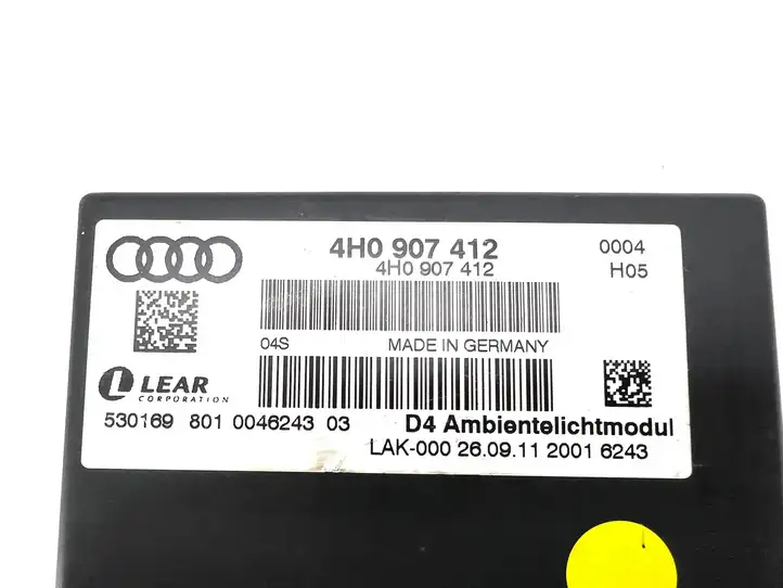Audi A8 S8 D4 4H (2010 - 2014) 4H0907412 Блок управления светом — фото 7
