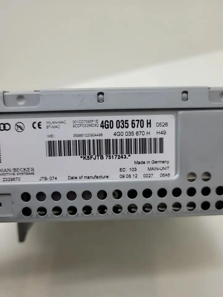 Audi A6 C7 (2011 - 2014) 4G0035670H Магнитола / мультимедийная система — фото 9