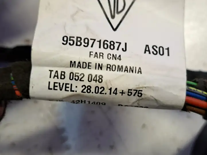 Porsche Macan (95B) (2014 - 2018) 95B971687J Проводка раздвижной двери — фото 5