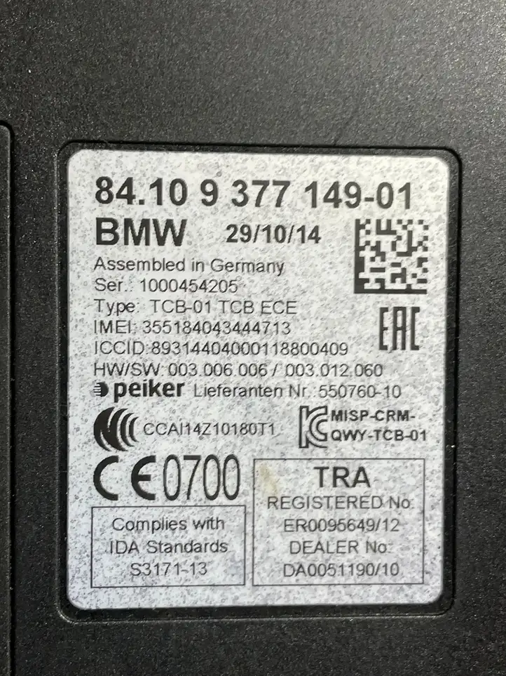 BMW 4 F32 F33 (2013 - 2017) 9377149 Bluetooth модуль — фото 6