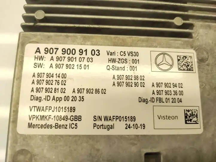 Mercedes-Benz Sprinter W907 W910 (2018 - ) A9079009103 Магнитола / мультимедийная система — фото 9