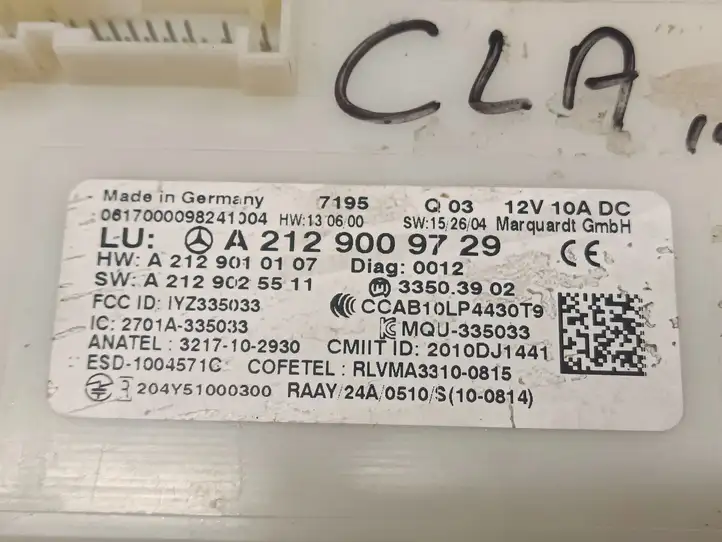 Mercedes-Benz CLA C117,X117,W117 (2013 - 2019) A2129009729 Блок бесключевого доступа — фото 3