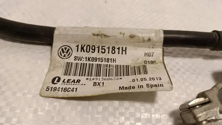 Volkswagen PASSAT B7 (2011 - 2014) 1K0915181H Плюсовой провод аккумулятора — фото 5