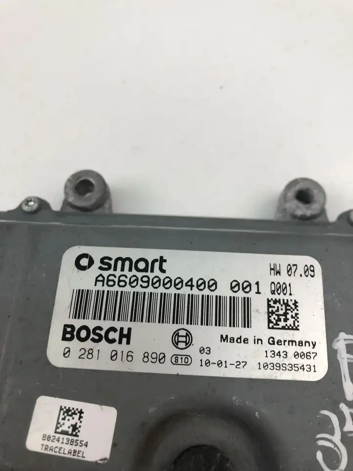 Smart ForTwo II (2007 - 2015) A6609000400 Блок управления двигателем (ECU) — фото 4