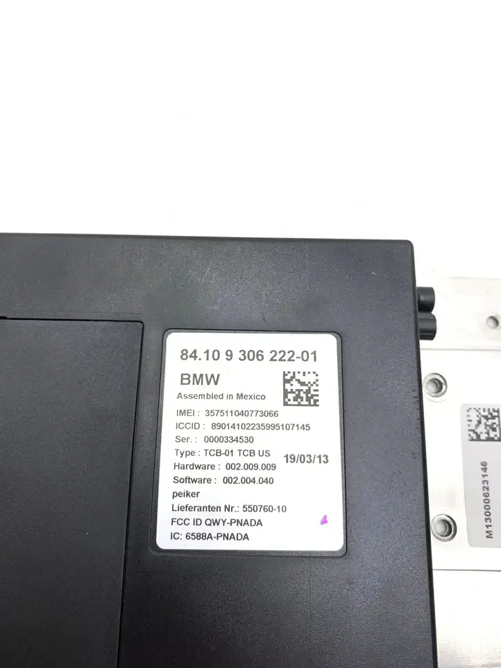 BMW 7 F01 F02 F03 F04 (2008 - 2016)  9306222 Модуль «Bluetooth»