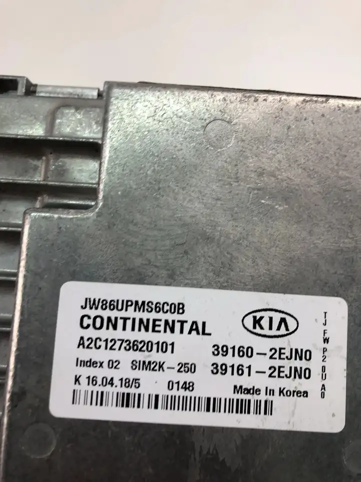 Kia Optima (2015 - 2018) 391602EJN0 Блок управления двигателем (ECU) — фото 4