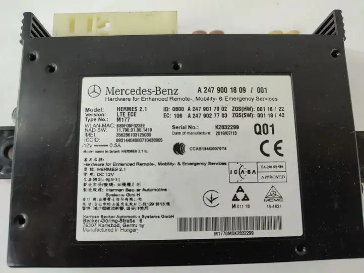 Mercedes-Benz A W177 (2018 - ) A2479001809 Bluetooth модуль — фото 2