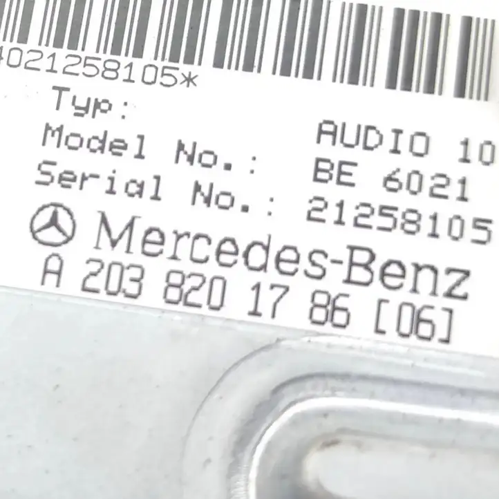 Mercedes-Benz C W203 (2000 - 2007) A2038201786 Магнитола / мультимедийная система — фото 6