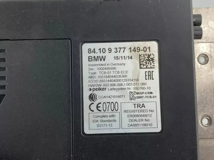 BMW 1 F20 F21 (2011 - 2019) 9377149 Bluetooth модуль — фото 7
