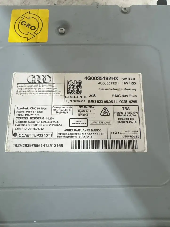 Audi A7 S7 4G (2010 - 2014) 4G0035192HX Магнитола / мультимедийная система — фото 4