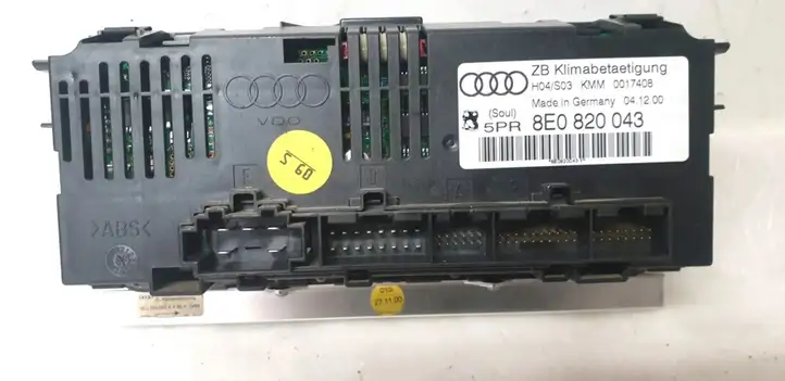Audi A4 S4 B6 8E 8H (2000 - 2006) 8E0820043 Блок управления кондиционером — фото 3