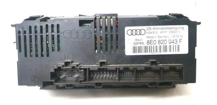 Audi A4 S4 B6 8E 8H (2000 - 2006) 8E0820043F Блок управления кондиционером — фото 3