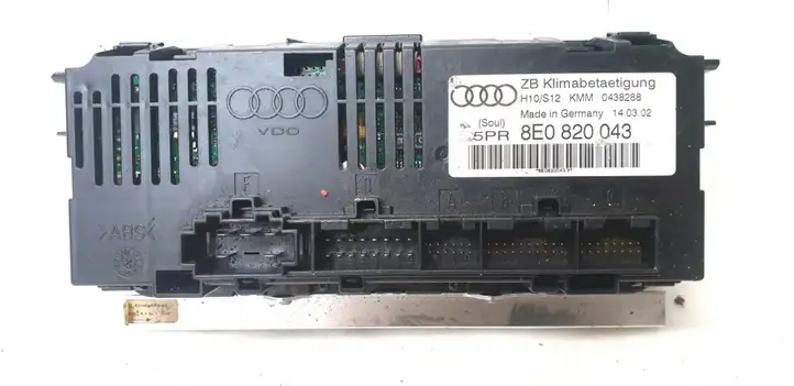 Audi A4 S4 B6 8E 8H (2000 - 2006) 8E0820043 Блок управления кондиционером — фото 3
