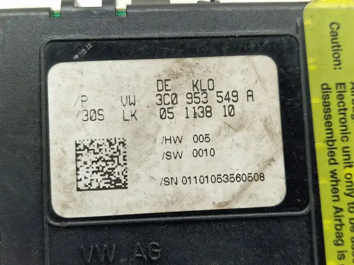 Volkswagen PASSAT B6 (2005 - 2010) 3C0953549A Датчик угла поворота руля — фото 3