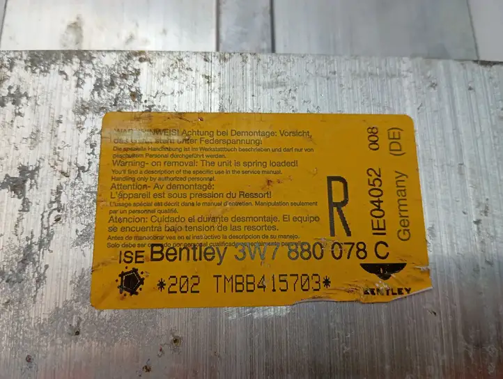 Bentley Continental (2003 - 2017) 3W7880078C Система защиты от опрокидывания — фото 4