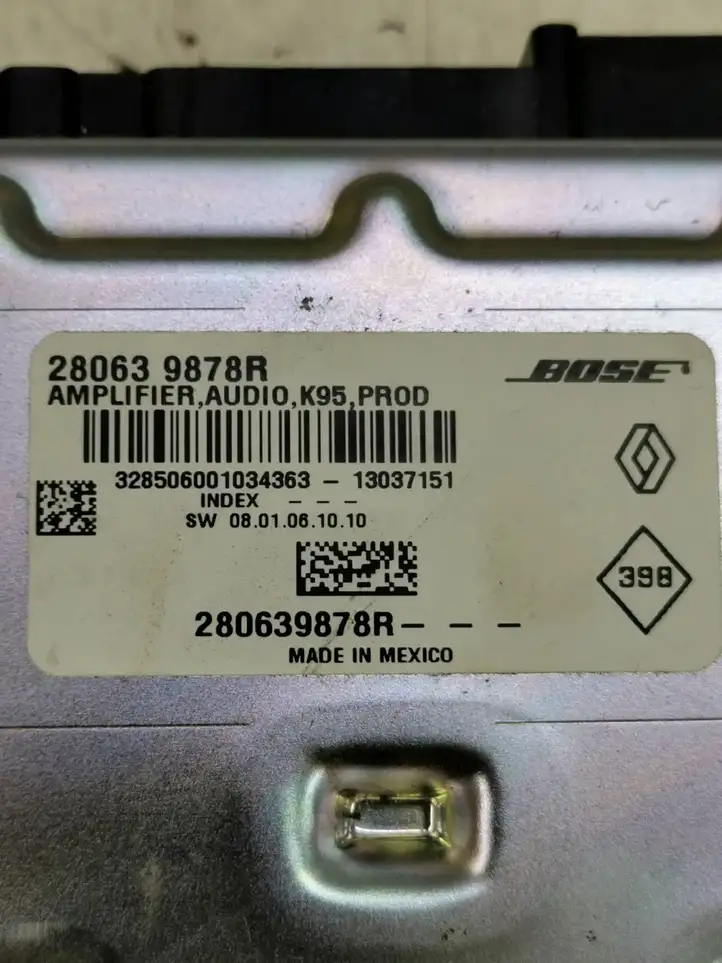 Renault Megane III (2009 - 2016) 280639878R Усилитель звука — фото 4