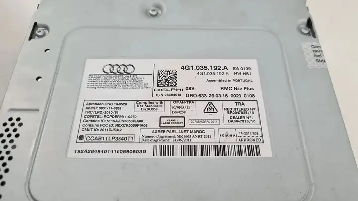 Audi A6 Allroad C7 (2014 - 2018) 4G1035192A Магнитола / мультимедийная система — фото 5