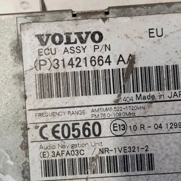 Volvo XC60 (2008 - 2013) 31421664 Магнитола / мультимедийная система — фото 6