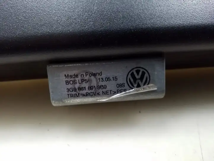 Volkswagen PASSAT B8 (2015 - ) 3G9861691 Шторка багажника (сетка) — фото 3